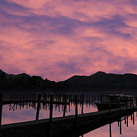 Buy canvas prints of Dusk Over Derwentwater by Peter Yardley