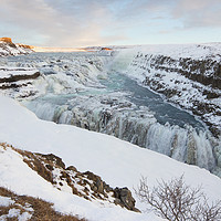 Buy canvas prints of Gullfoss Waterfall, Iceland by Peter Yardley