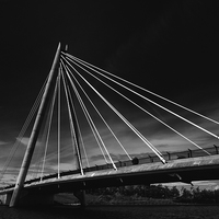 Buy canvas prints of  Southport Marine Bridge  by Ian Somerville