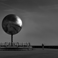 Buy canvas prints of  Glitter Ball Blackpool South Beach by Ian Somerville