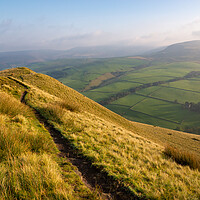 Buy canvas prints of Path in the hills of the High Peak in autumn by Andrew Kearton