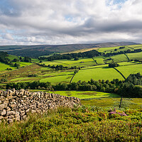 Buy canvas prints of Beautiful countryside around Glossop in the High Peak, Derbyshire by Andrew Kearton