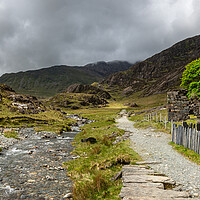 Buy canvas prints of Plascwmllan on the Watkin path, Snowdonia national park by Andrew Kearton