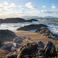 Buy canvas prints of Beautiful beach at Ynys Llanddwyn, Anglesey, North Wales by Andrew Kearton