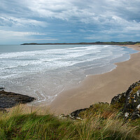 Buy canvas prints of Traeth Penrhos beach near Newborough, Anglesey, Wa by Andrew Kearton