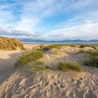 Buy canvas prints of Newborough beach at sunset by Andrew Kearton