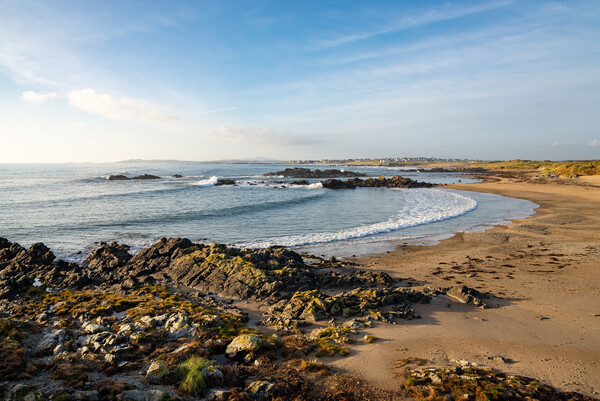 Porth Nobla beach, Rhosneigr, Anglesey Picture Board by Andrew Kearton