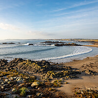 Buy canvas prints of Porth Nobla beach, Rhosneigr, Anglesey by Andrew Kearton