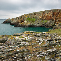 Buy canvas prints of Dramatic coastline at Rhoscolyn, Anglesey, Wales by Andrew Kearton