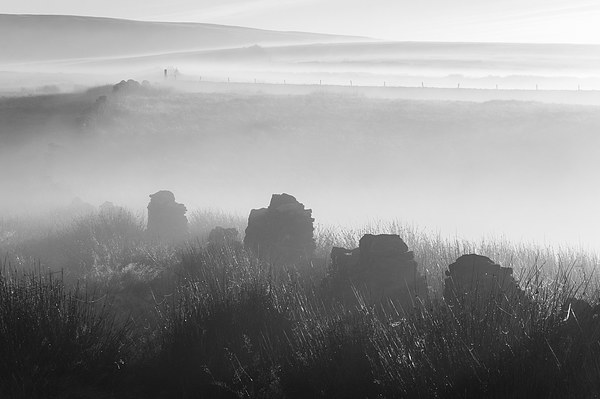  Mist on the moors Picture Board by Andrew Kearton