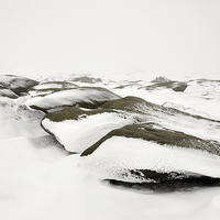 Buy canvas prints of  On the bleak, snowy moors by Andrew Kearton