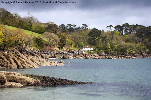  Durgan on the river Helford, Cornwall, England Picture Board by Andrew Kearton