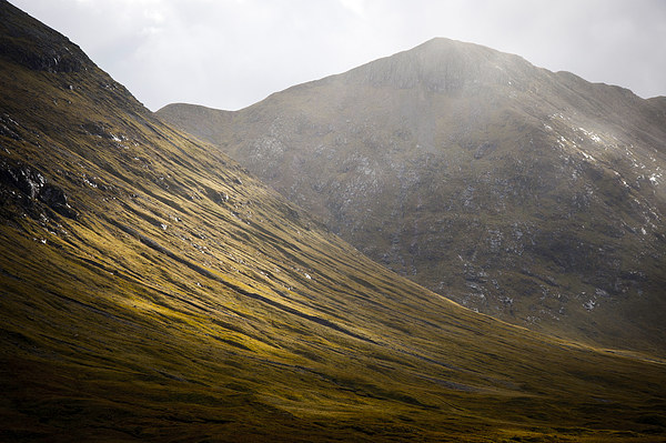 Mountain light, Scottish Highlands Picture Board by Andrew Kearton