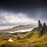 Buy canvas prints of Dramatic landscape on the Isle of Skye, Scotland by Andrew Kearton