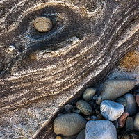 Buy canvas prints of  Elgol beach rocks by Andrew Kearton