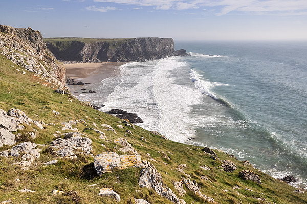  A sunny day on the coast of Pembrokeshire, Wales Picture Board by Andrew Kearton