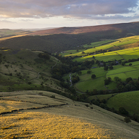 Buy canvas prints of  A September evening in the High Peak, Derbyshire by Andrew Kearton