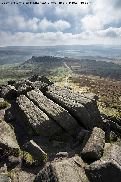  Carl Wark from Higger Tor, Derbyshire, England Picture Board by Andrew Kearton