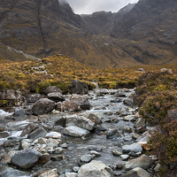 Buy canvas prints of  Mountainous scenery, Isle of Skye by Andrew Kearton