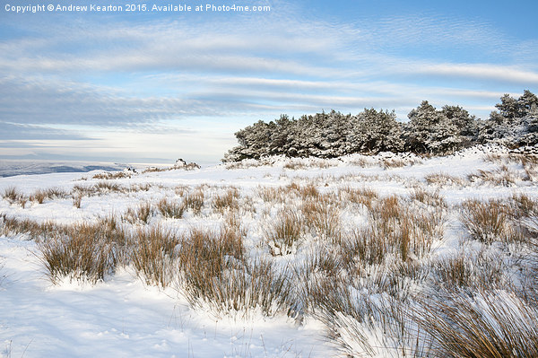  Snowy hills of Northern England Picture Board by Andrew Kearton