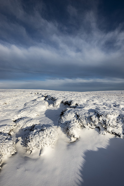 Snow on the moors Picture Board by Andrew Kearton