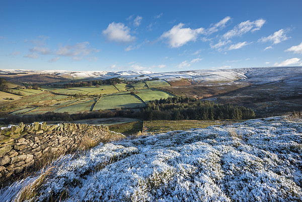 Winter landscape near Glossop, Derbyshire Picture Board by Andrew Kearton