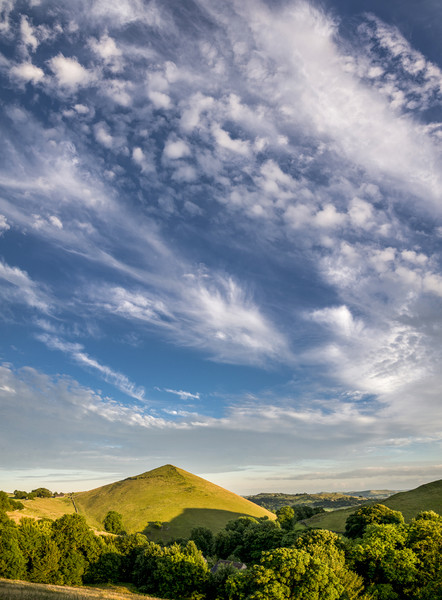Summer sky over High Wheeldon Picture Board by Andrew Kearton