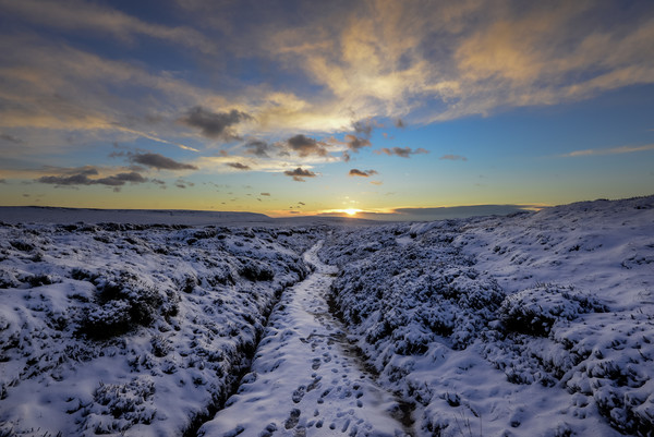 Sunset on the Pennine way Picture Board by Andrew Kearton