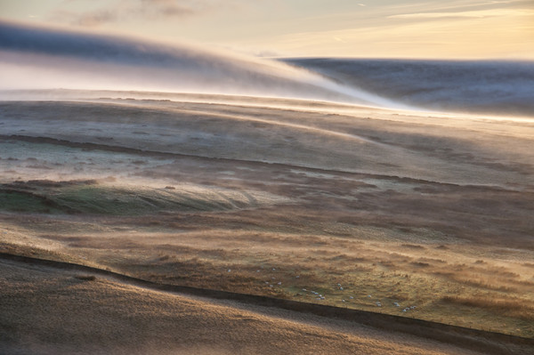 Morning mist on the moors Picture Board by Andrew Kearton