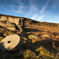 Buy canvas prints of Millstone below Stanage Edge by Andrew Kearton