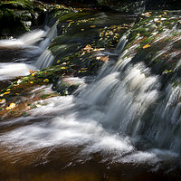 Buy canvas prints of Derbyshire waterfall by Andrew Kearton