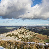 Buy canvas prints of The ridge in winter, Castleton, Derbyshire by Andrew Kearton