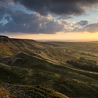 Buy canvas prints of Sunset at Coombes edge by Andrew Kearton