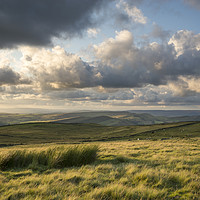 Buy canvas prints of Moorland near Chinley by Andrew Kearton