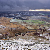 Buy canvas prints of Colours in a snowy winter landscape by Andrew Kearton