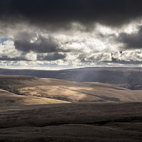 Buy canvas prints of Moody sky over the moors by Andrew Kearton