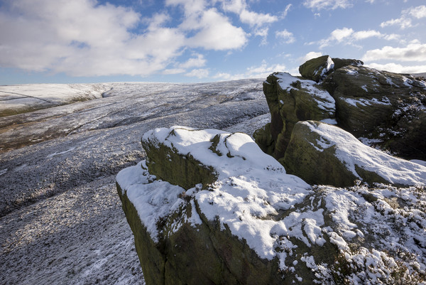 The Worm Stones in winter Picture Board by Andrew Kearton