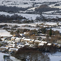 Buy canvas prints of Village in the snow by Andrew Kearton