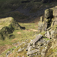 Buy canvas prints of The Mares back and Coombes Tor by Andrew Kearton