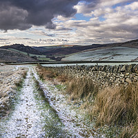 Buy canvas prints of WInter colours on the hills by Andrew Kearton