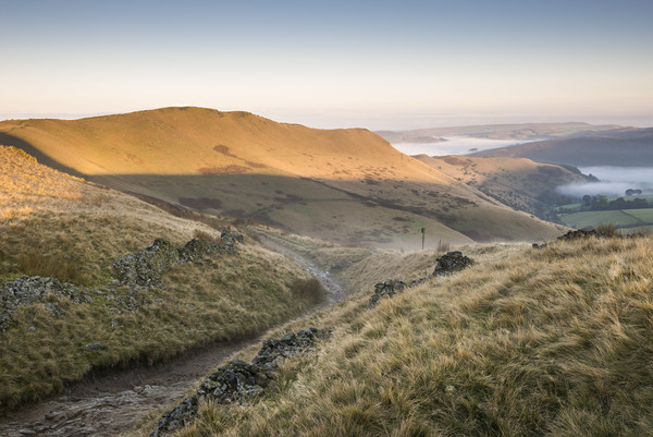 High Peak hills at dawn Picture Board by Andrew Kearton