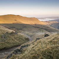 Buy canvas prints of High Peak hills at dawn by Andrew Kearton