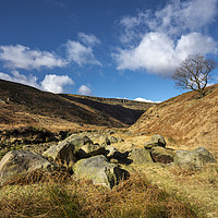 Buy canvas prints of A sunny winters day at Crowden by Andrew Kearton