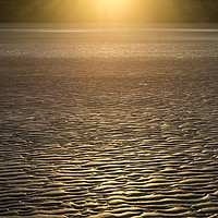 Buy canvas prints of Sunset glow on the sand by Andrew Kearton