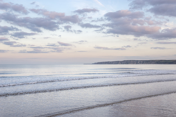 Tranquil evening at Filey Bay, North Yorkshire Picture Board by Andrew Kearton