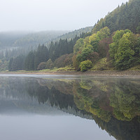 Buy canvas prints of Still water at Ladybower by Andrew Kearton