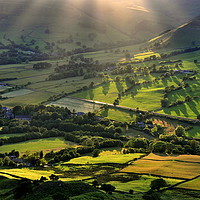 Buy canvas prints of Sunlight on the Vale of Edale by Andrew Kearton