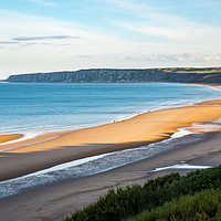 Buy canvas prints of Hunmanby sands, Filey Bay, North Yorkshire by Andrew Kearton