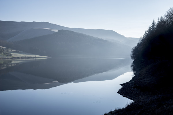 Reflections on Ladybower reservoir  Picture Board by Andrew Kearton