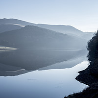 Buy canvas prints of Reflections on Ladybower reservoir  by Andrew Kearton